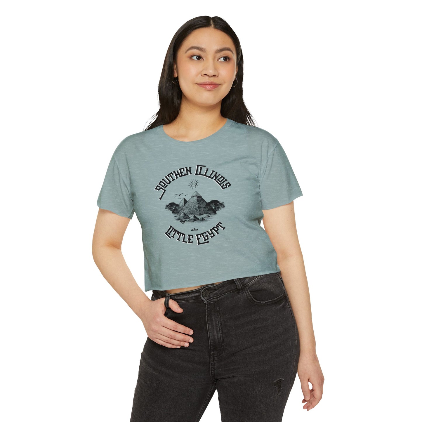 Southern Illinois Little Egypt Crop Top Tee
