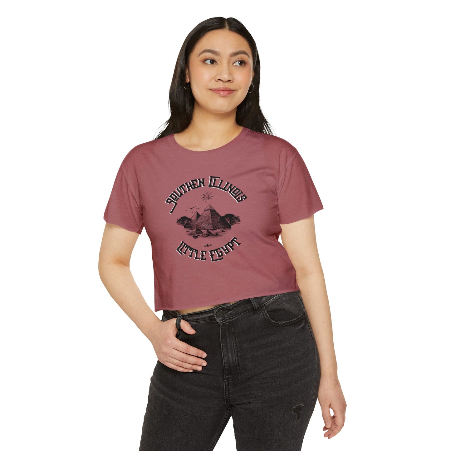 Southern Illinois Little Egypt Crop Top Tee