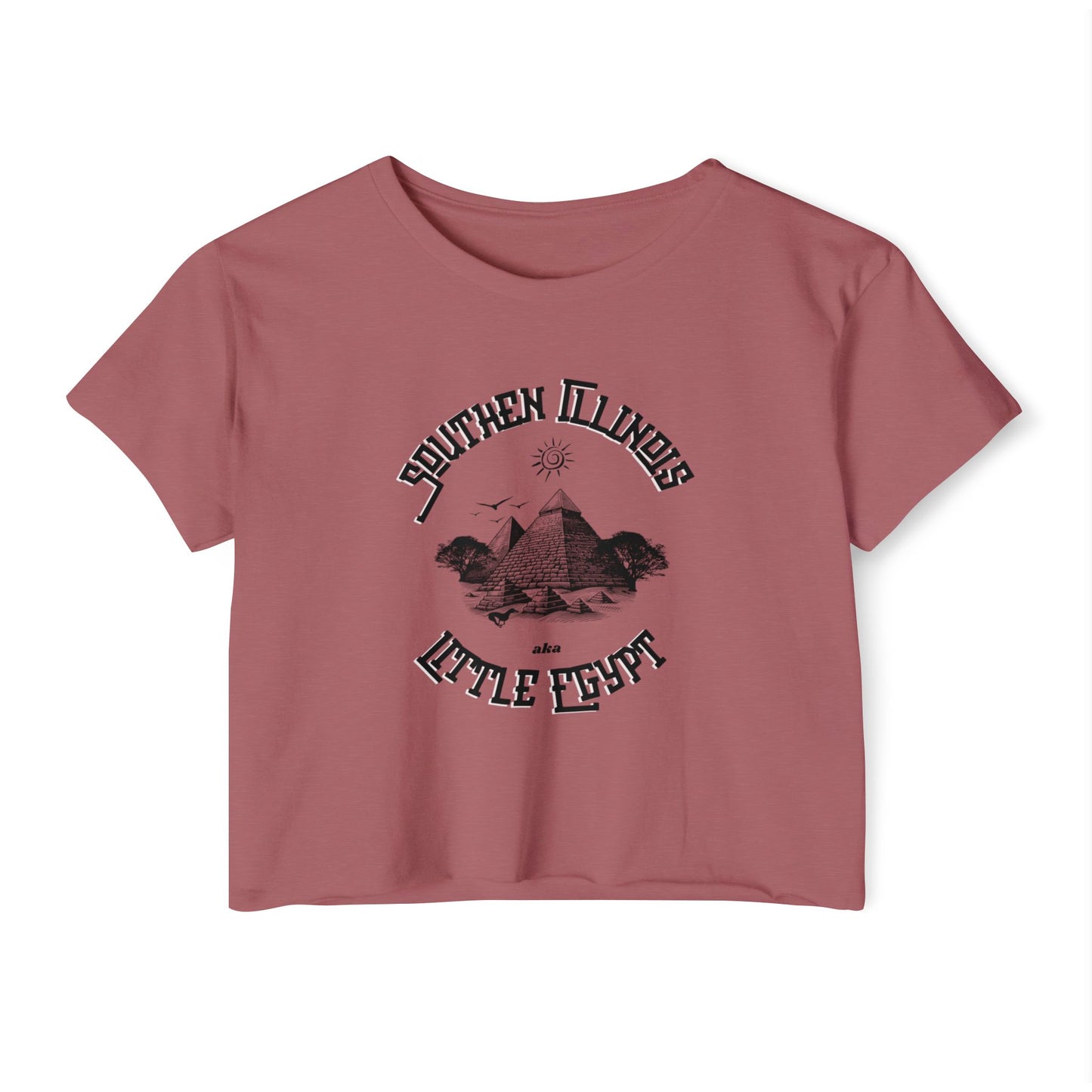 Southern Illinois Little Egypt Crop Top Tee