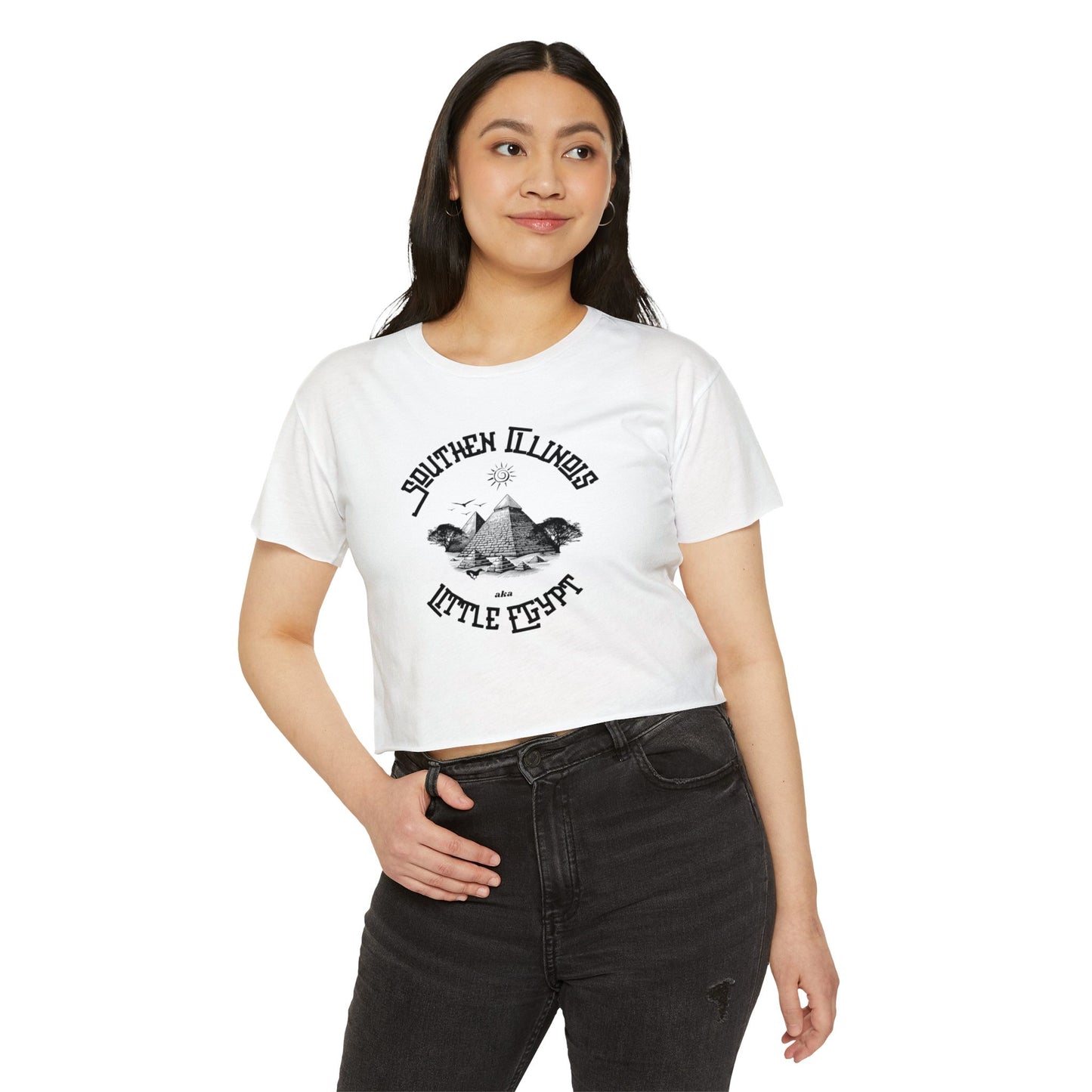 Southern Illinois Little Egypt Crop Top Tee