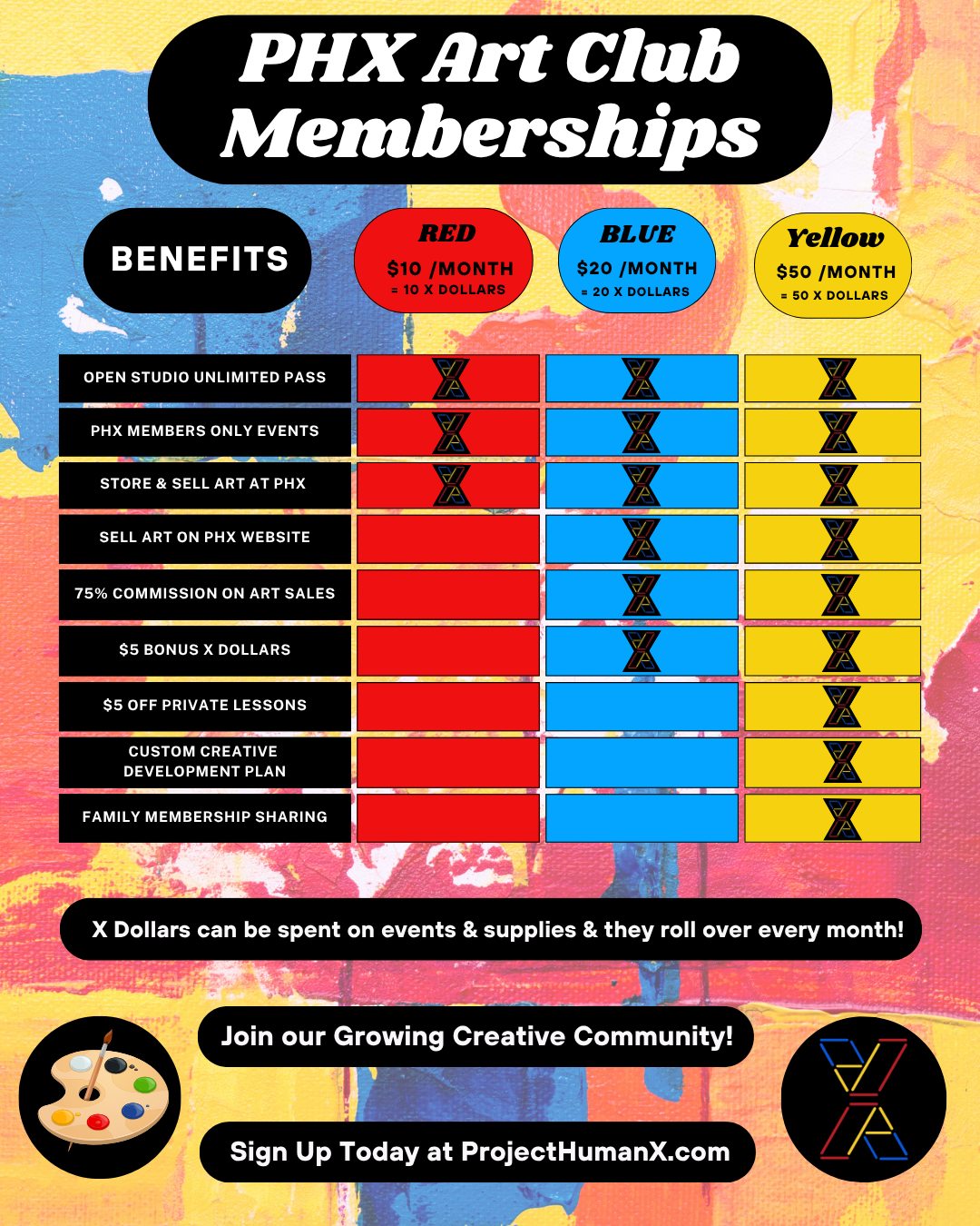 PHX Art Club Memberships
