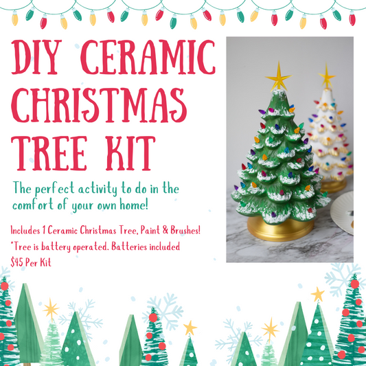 DIY Ceramic Christmas Tree Paint Kit