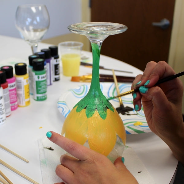 Under The Sea- Wine Glass Painting Kit. This deal is for 1 Kit (NO  REFUNDS ON THIS DEAL)