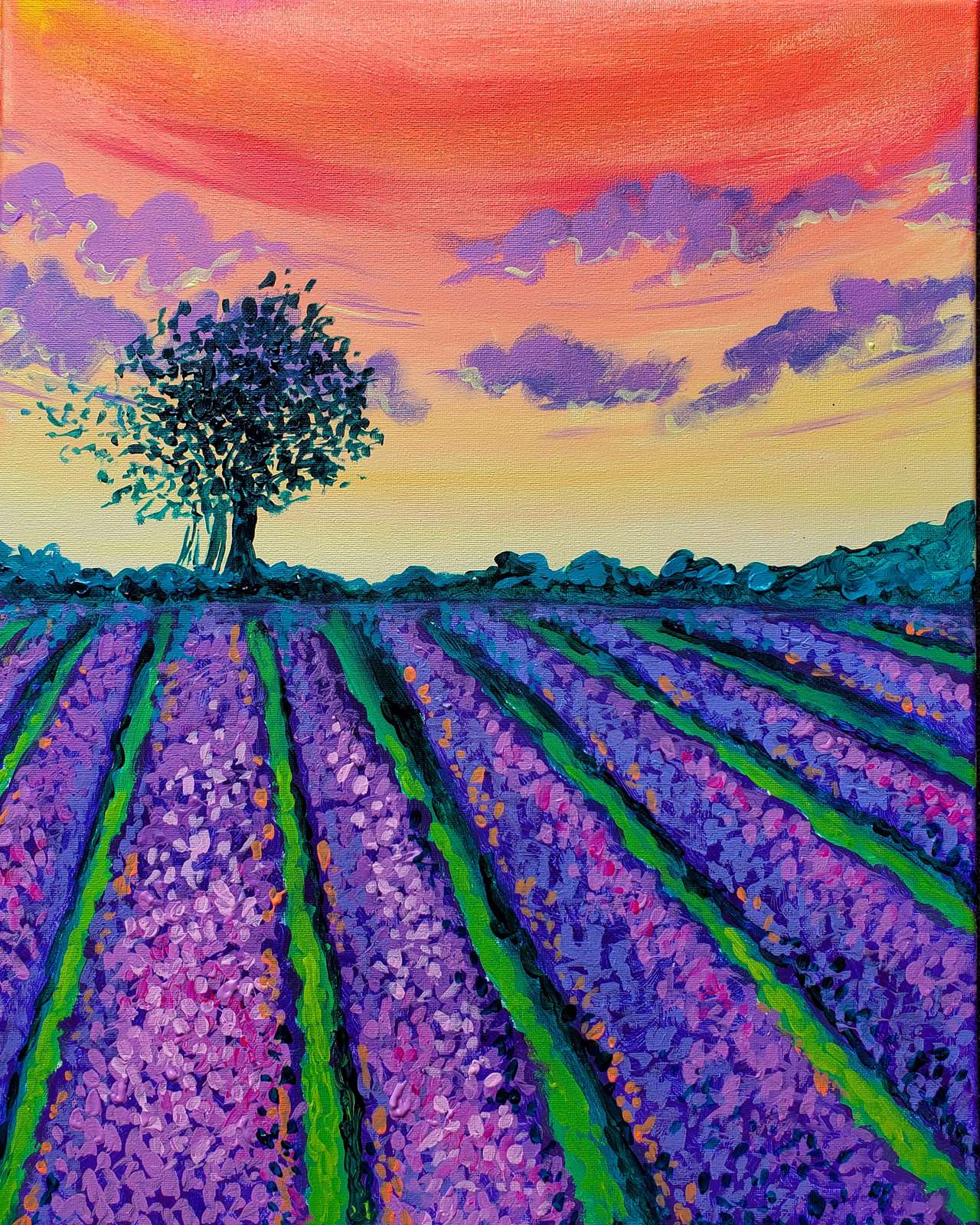 Paint Night! Lavender Fields